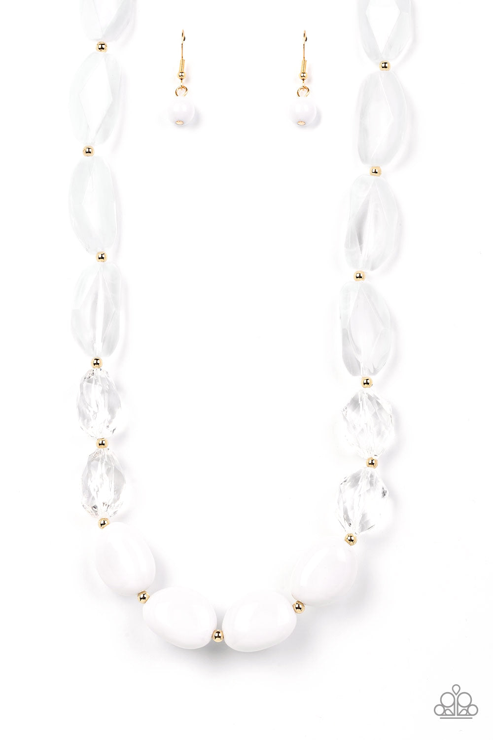 Private Paradise - white - Paparazzi necklace