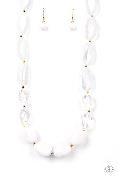 Private Paradise - white - Paparazzi necklace