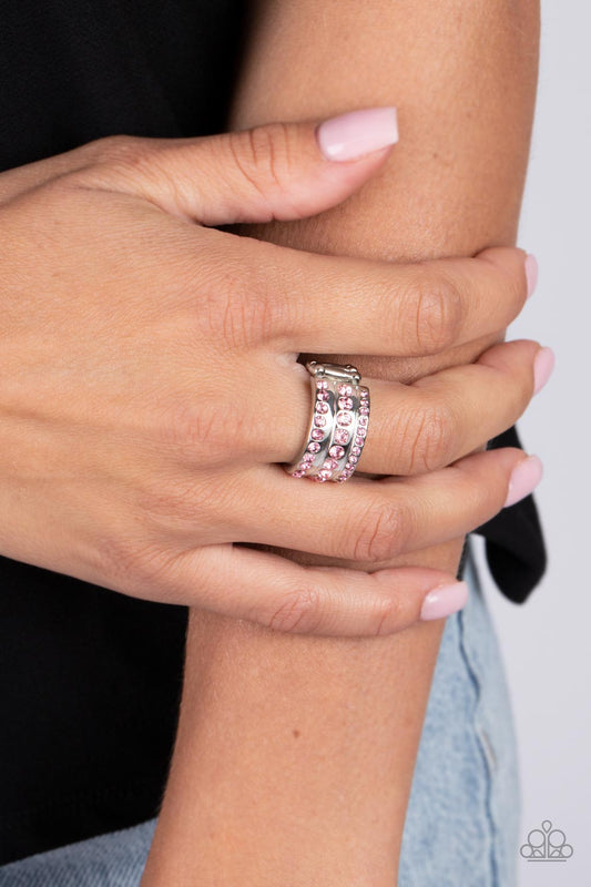 Privileged Poise - pink - Paparazzi ring