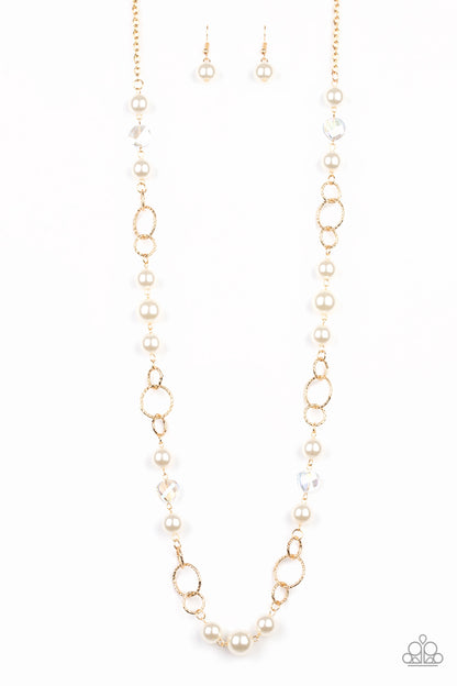 Prized Pearls - gold - Paparazzi necklace