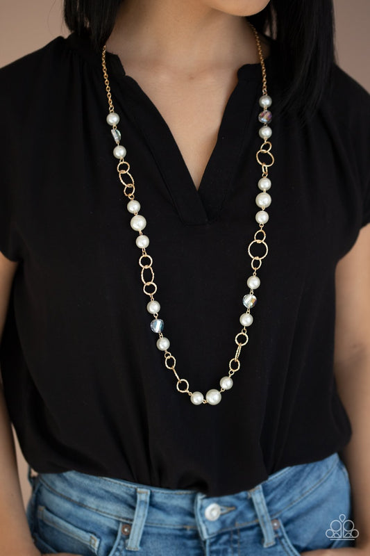 Prized Pearls-gold-Paparazzi necklace
