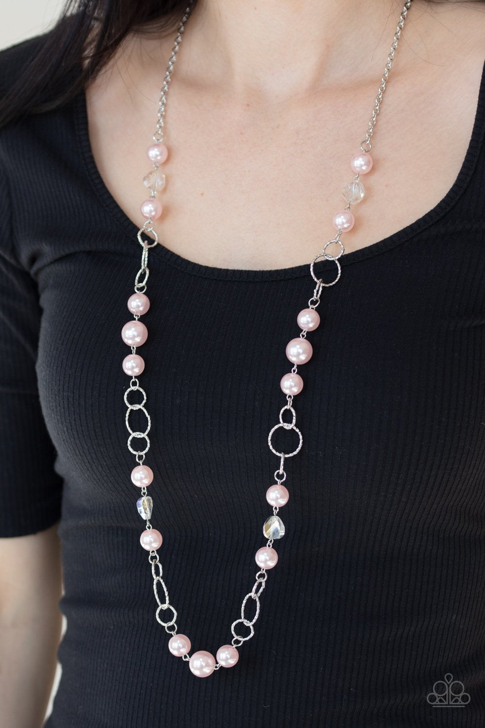 Prized Pearls-pink-Paparazzi necklace
