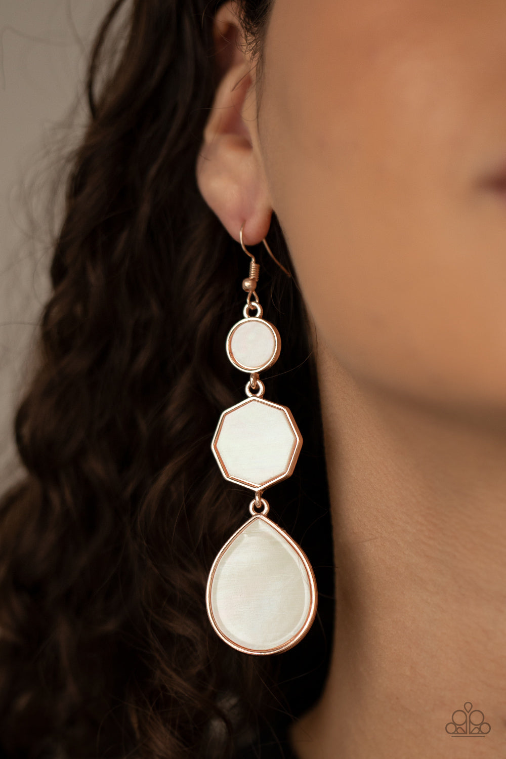 Progressively Posh - rose gold - Paparazzi earrings