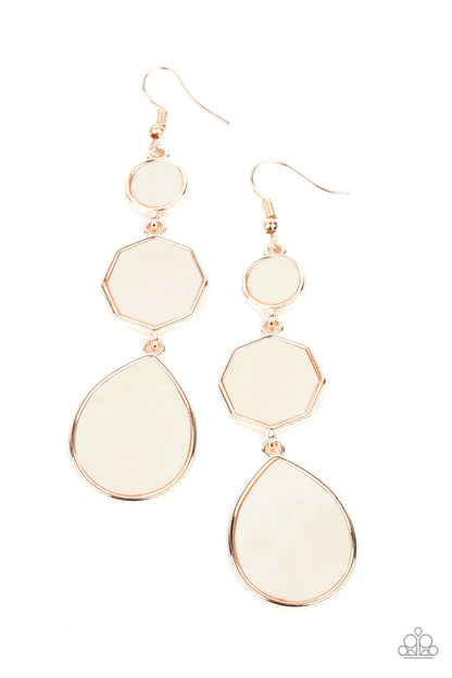 Progressively Posh - rose gold - Paparazzi earrings