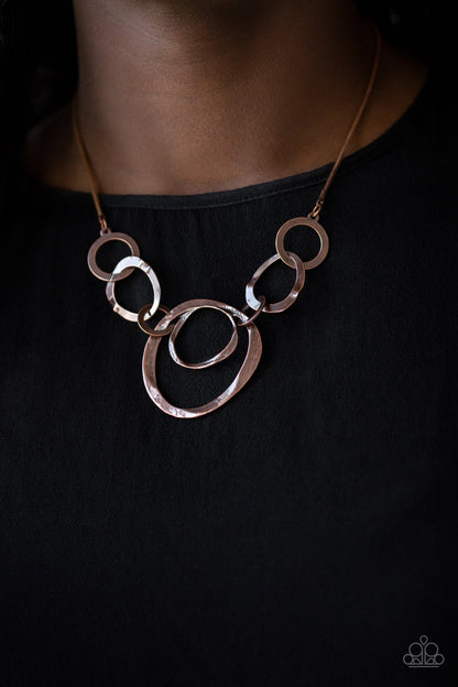 Progressively Vogue - copper - Paparazzi necklace
