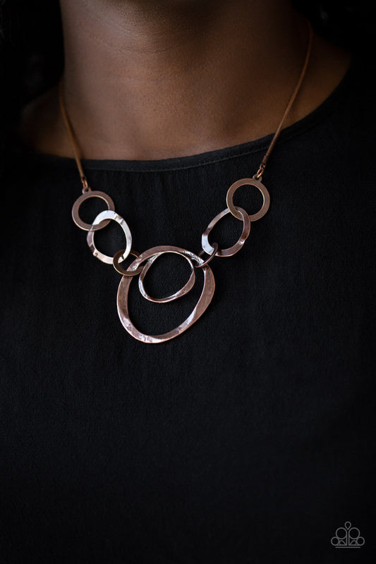 Progressively Vogue - copper - Paparazzi necklace
