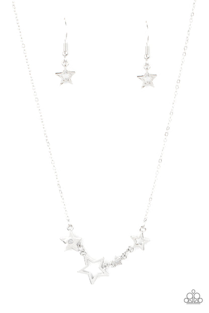 Proudly Patriotic - white - Paparazzi necklace