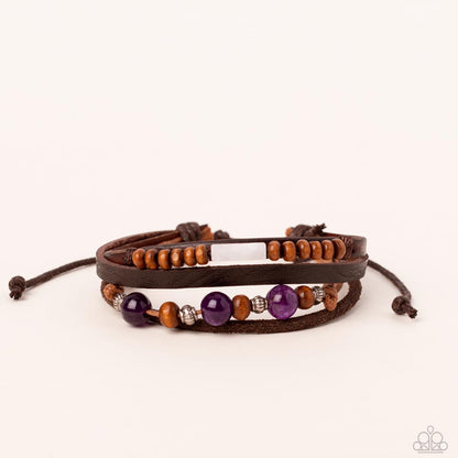 Public In-QUARRY - purple - Paparazzi bracelet