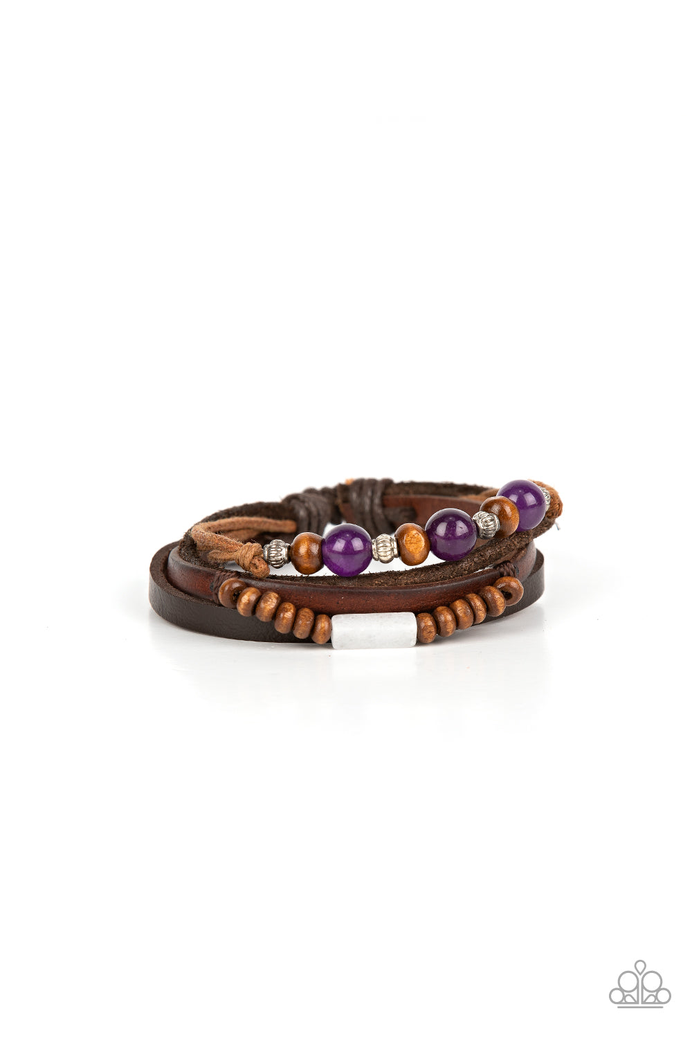 Public In-QUARRY - purple - Paparazzi bracelet