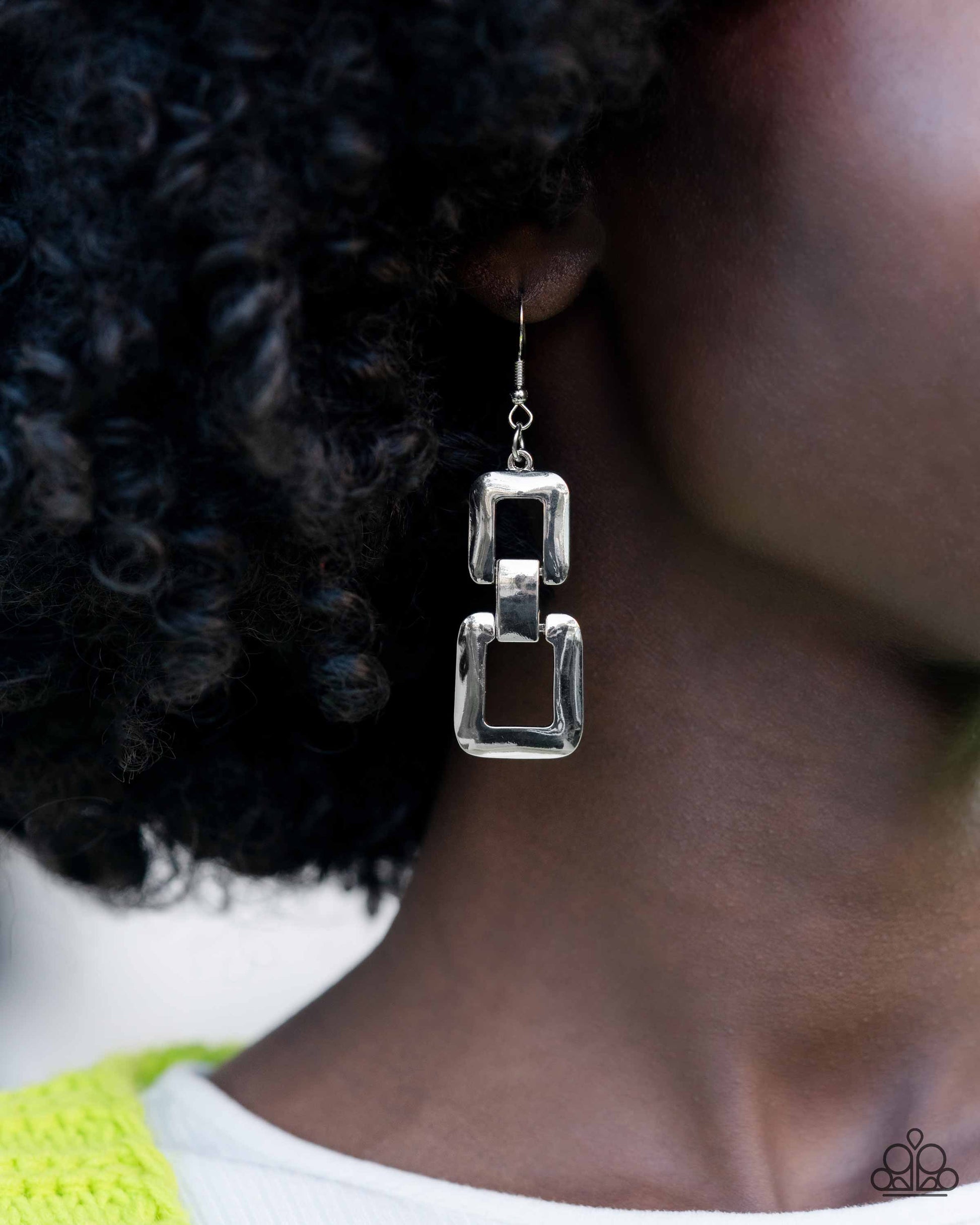 Public Square - silver - Paparazzi earrings