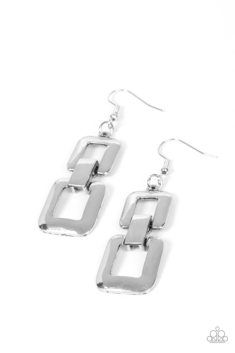 Public Square - silver - Paparazzi earrings