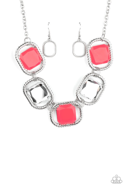 Pucker Up - pink - Paparazzi necklace