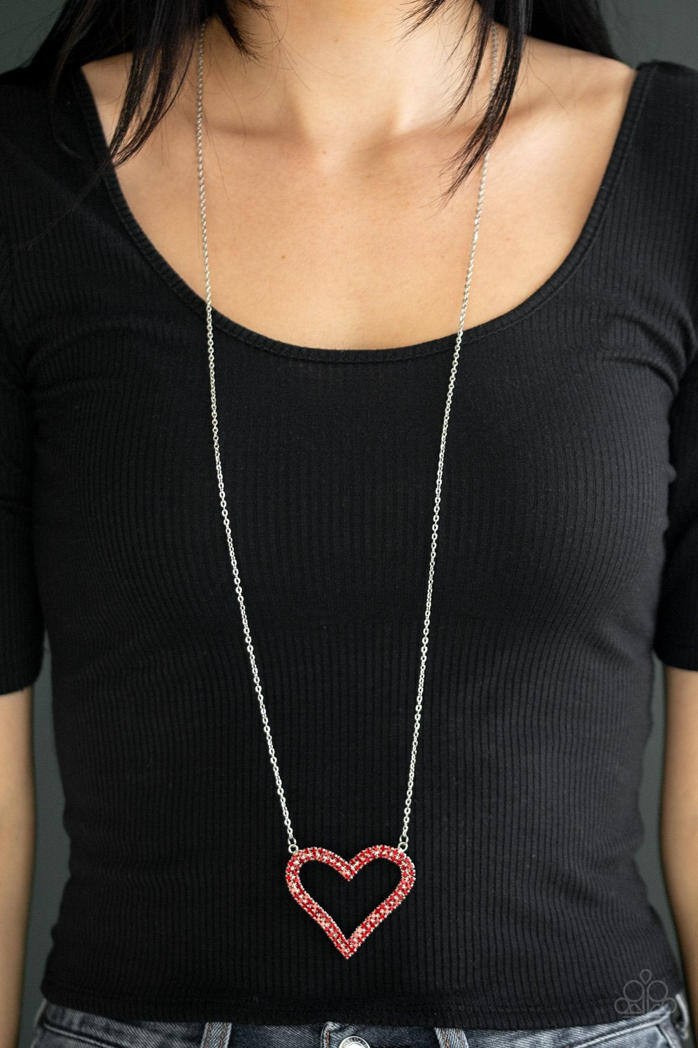 Pull Some HEART-strings-red-Paparazzi necklace