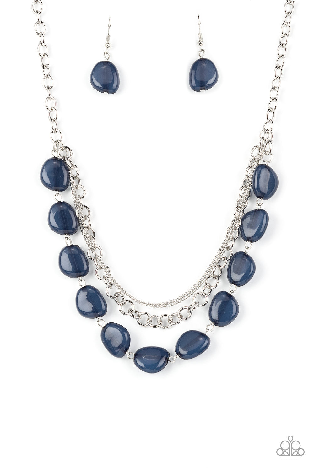 Pumped Up Posh - blue - Paparazzi necklace