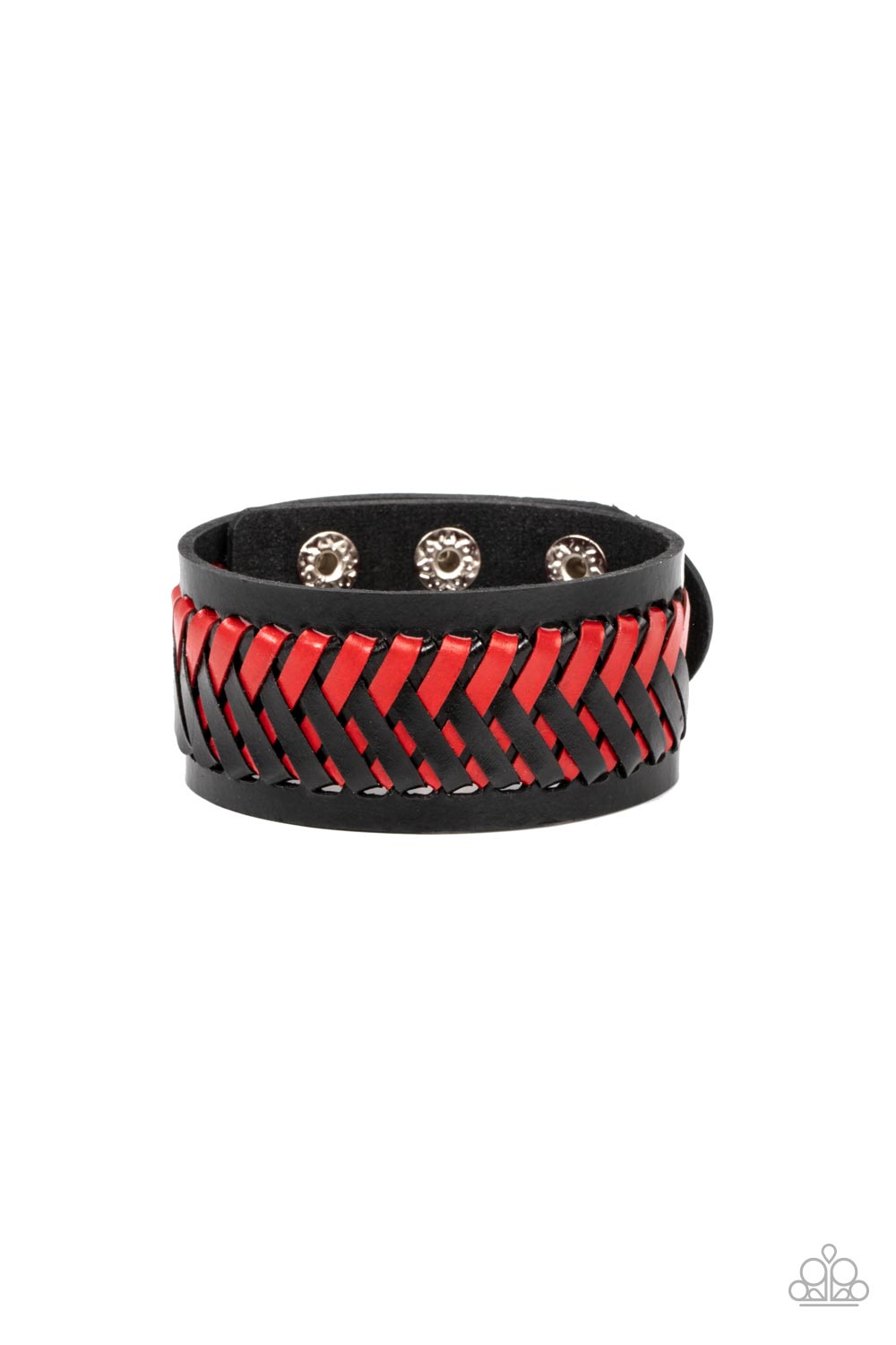 Punk Rocker Road - red - Paparazzi MENS bracelet