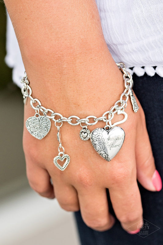 Pure In Heart-silver-Paparazzi bracelet