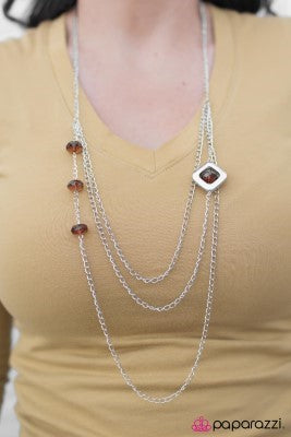 Put on your Dancing Shoes - brown - Paparazzi necklace