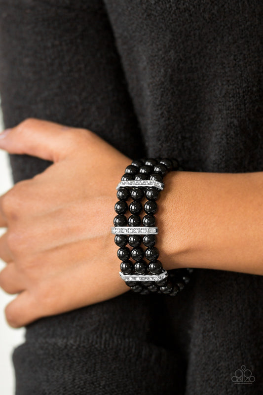 Put on your GLAM Face - black - Paparazzi bracelet
