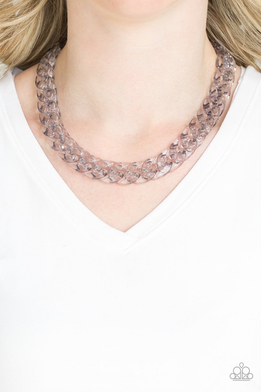 Put It On Ice - silver - Paparazzi necklace