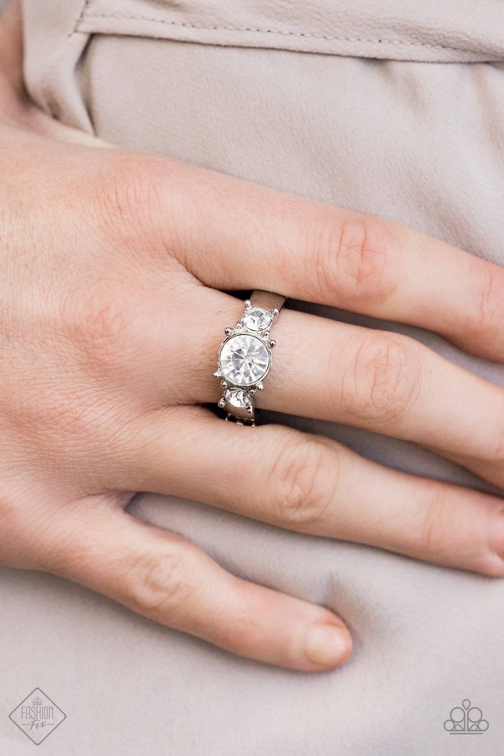 Put On The Blinders-white-Paparazzi ring