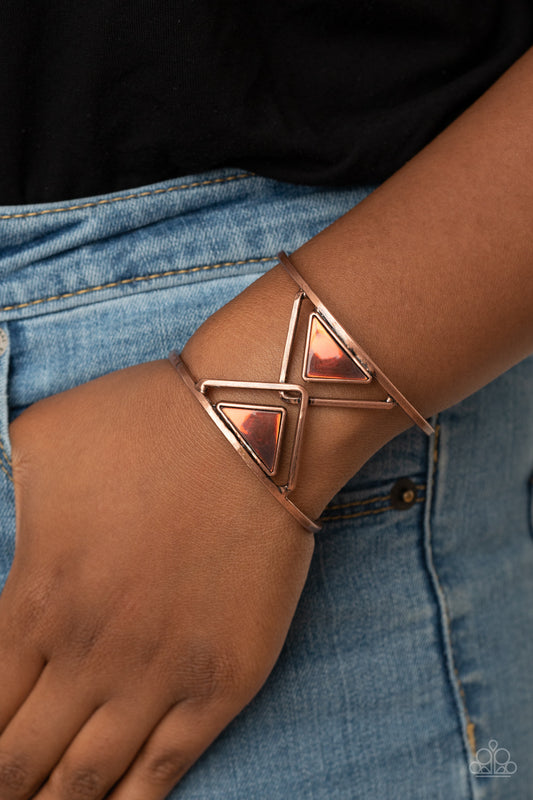 Pyramid Palace - copper - Paparazzi bracelet