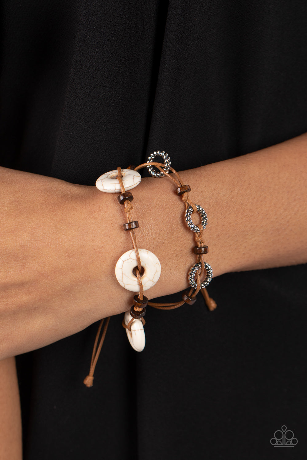 Quarry Quandary - white - Paparazzi bracelet