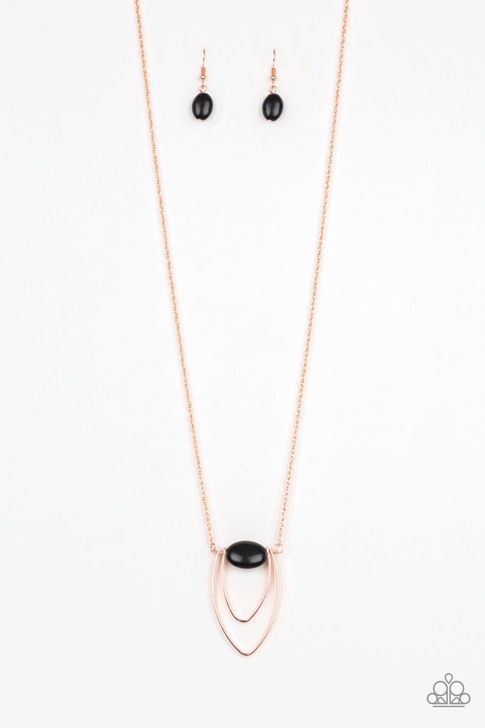 Quarry Quest - black - Paparazzi necklace