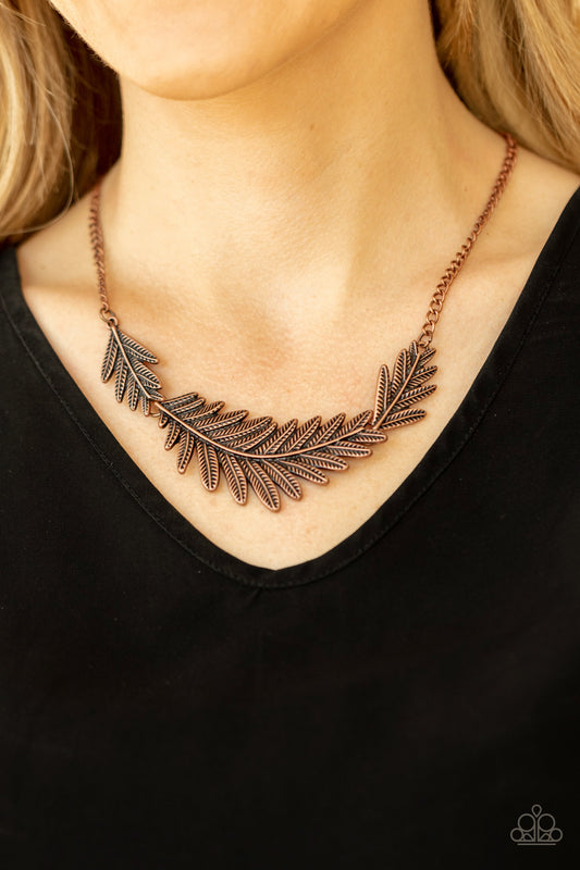 Queen of the QUILL - copper - Paparazzi necklace