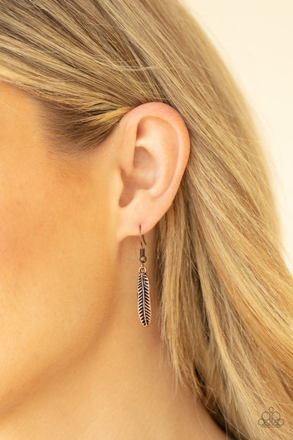 Queen of the QUILL - copper - Paparazzi necklace