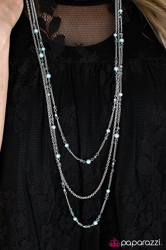 Quite Summer-esque - Blue - Paparazzi necklace