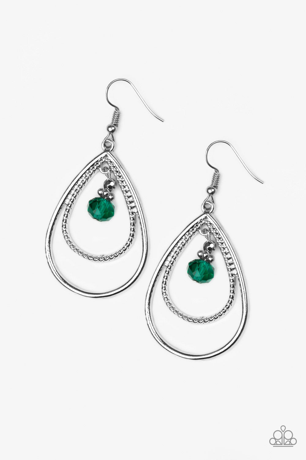 REIGN On My Parade - green - Paparazzi earrings