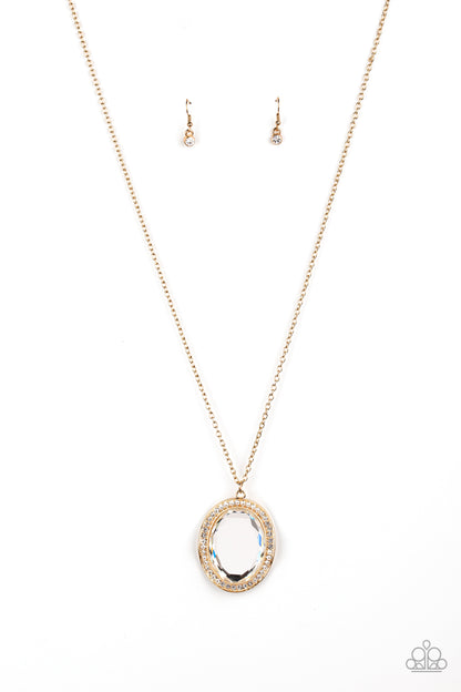 REIGN Them In - gold - Paparazzi necklace