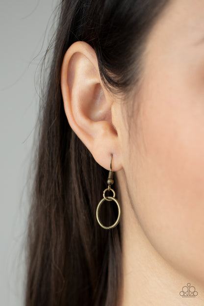 RING to Reason - brass - Paparazzi necklace