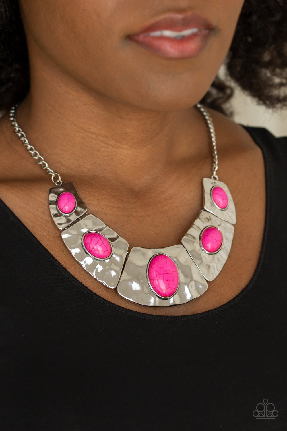 RULER in Favor-pink-Paparazzi necklace
