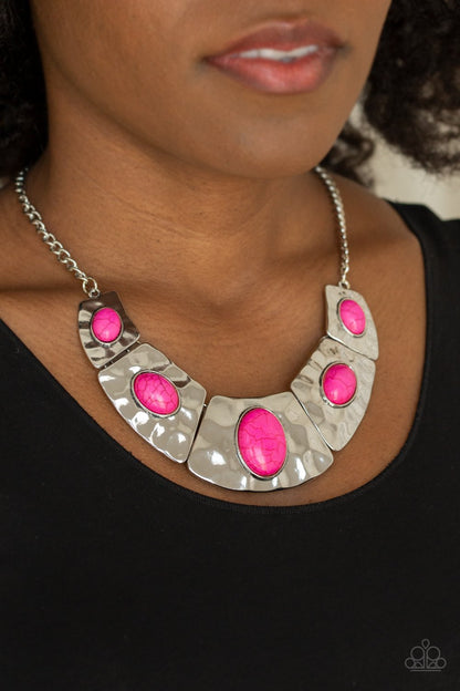 RULER in Favor-pink-Paparazzi necklace