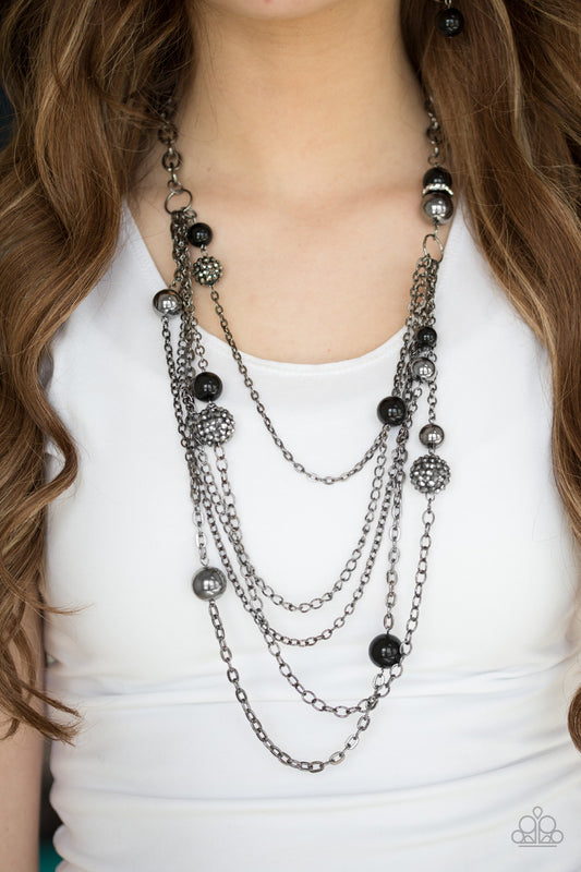 Radiant Renegade - black - Paparazzi necklace