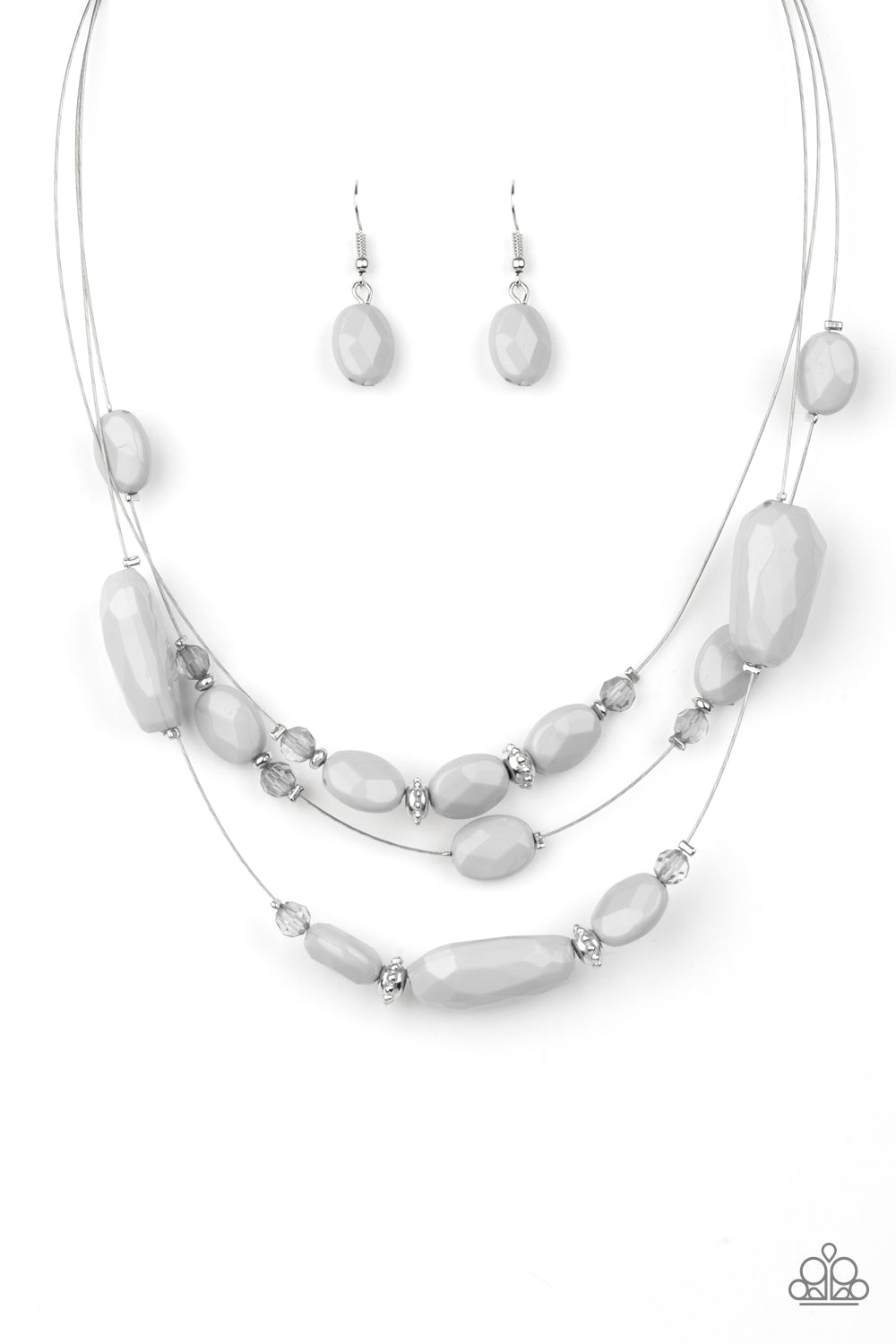 Radiant Reflections - silver - Paparazzi necklace