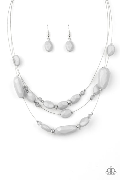 Radiant Reflections - silver - Paparazzi necklace