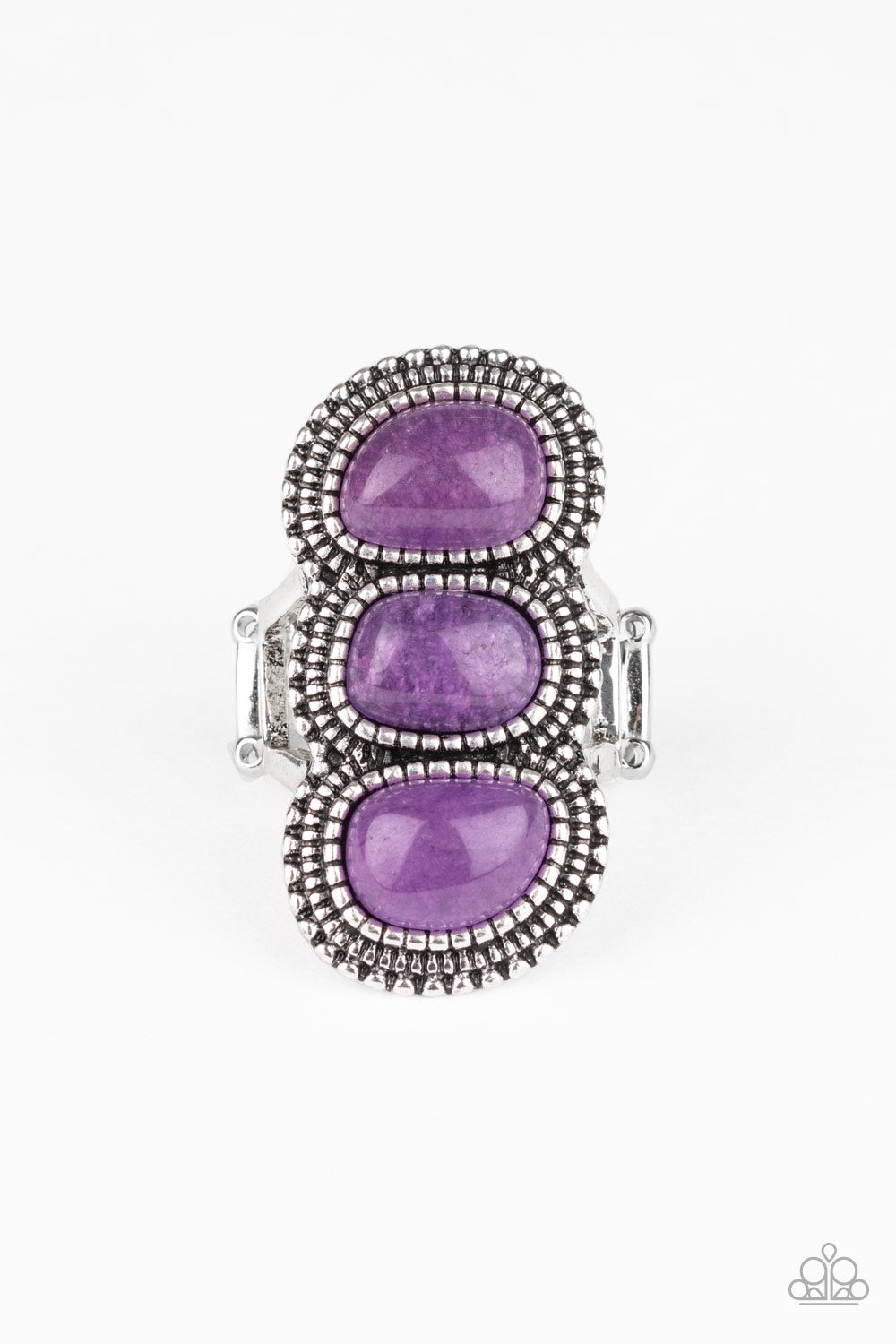 Radiant Rubble - purple - Paparazzi ring