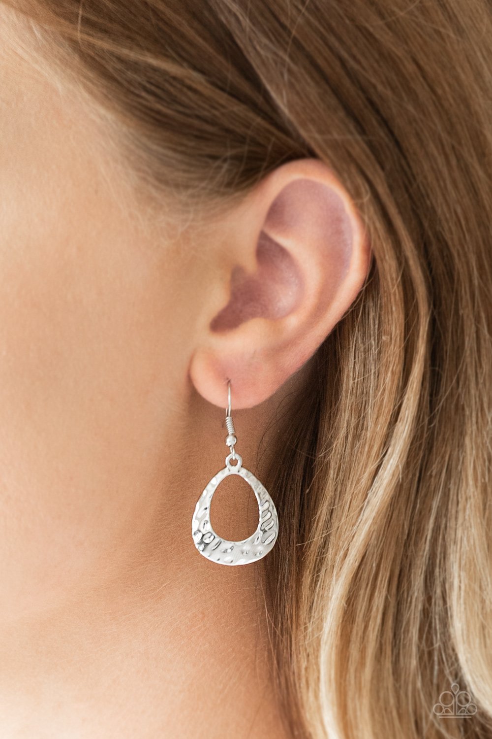 Radiantly Rugged - silver - Paparazzi earrings – JewelryBlingThing