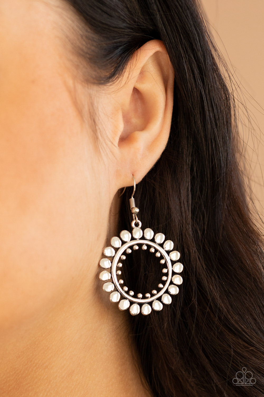 Radiating Radiance - silver - Paparazzi earrings