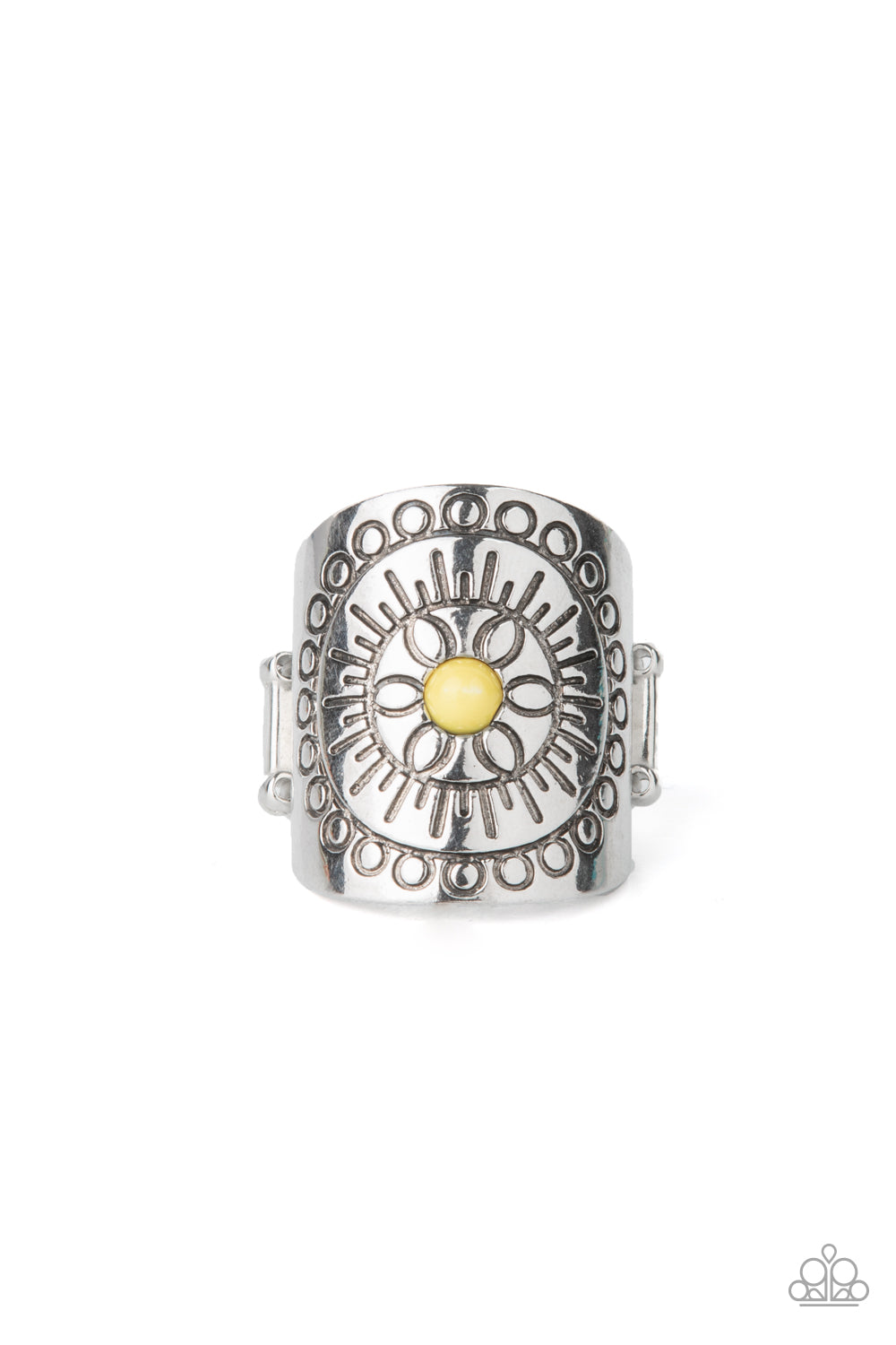 Radiating Whimsy - yellow - Paparazzi ring