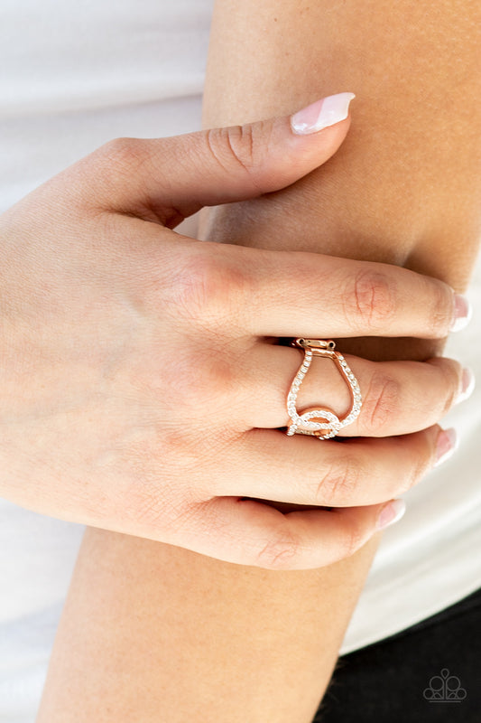 Radical Radiance - rose gold - Paparazzi ring