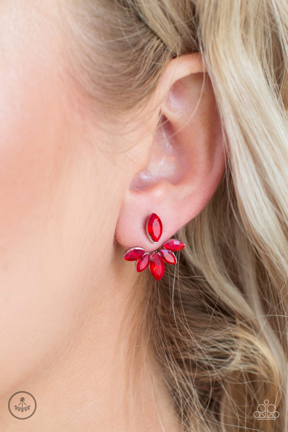 Radical Refinement - red - Paparazzi earrings