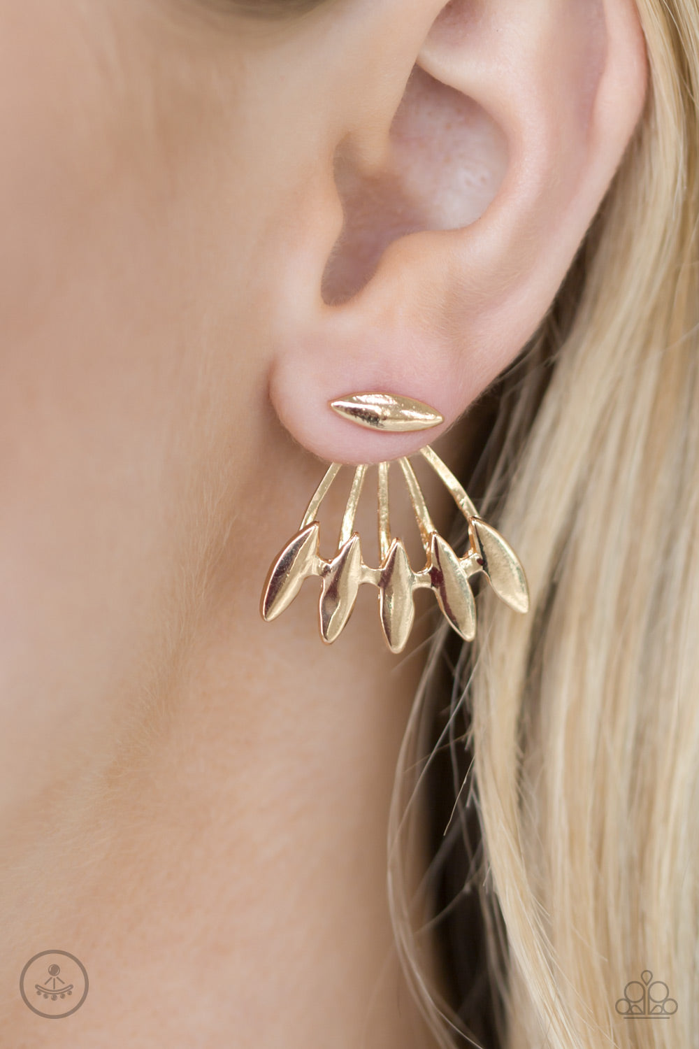 Radically Rebel - gold - Paparazzi earrings
