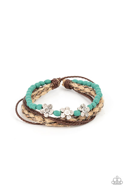 Raffia Remix - blue - Paparazzi bracelet