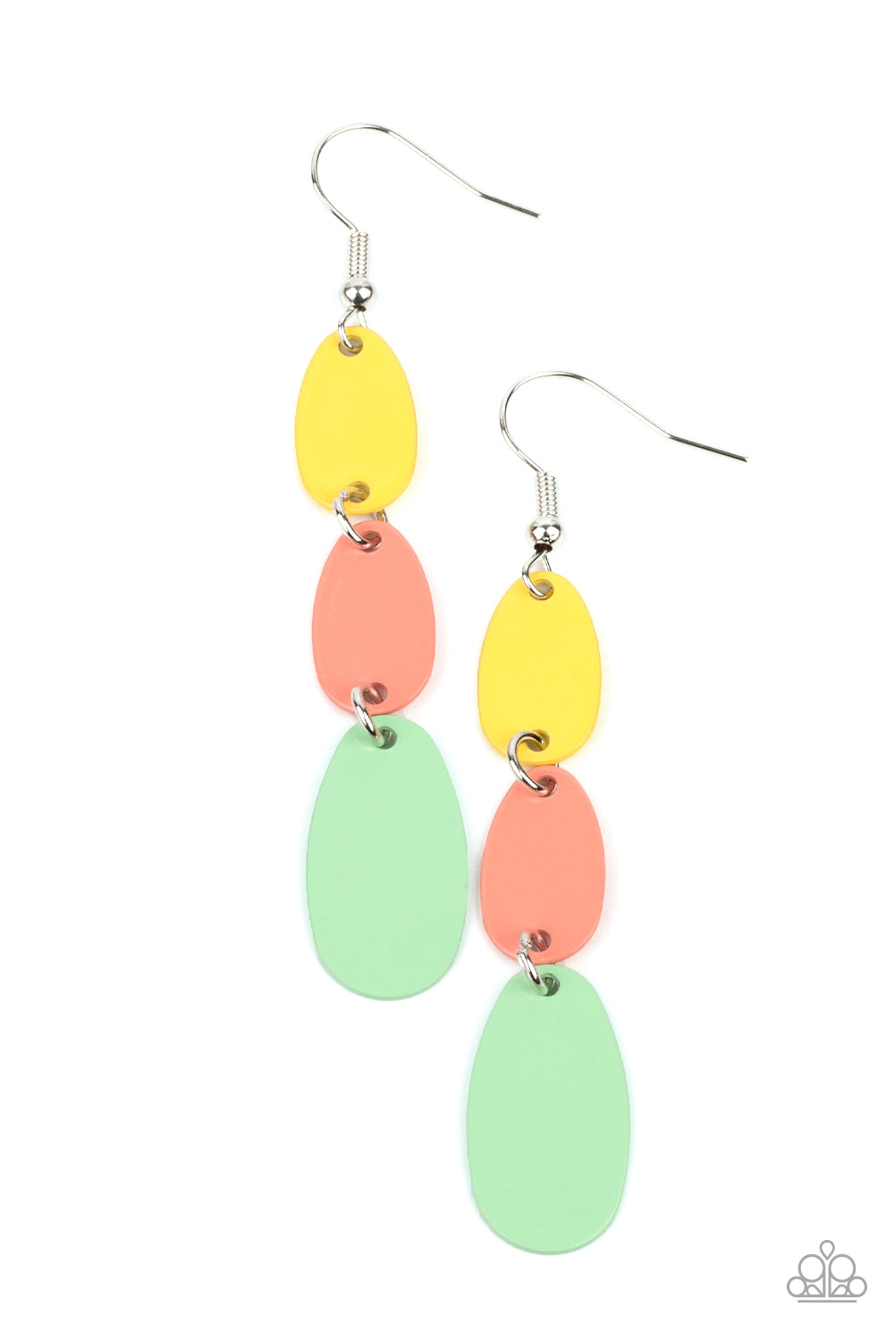 Rainbow Drops - multi - Paparazzi earrings