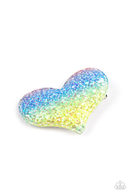 Rainbow Love - multi (blue) - Paparazzi hair clip