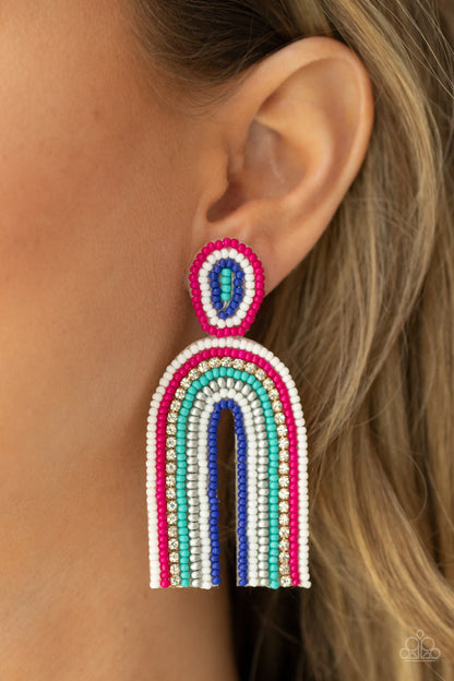 Rainbow Remedy - multi - Paparazzi earrings