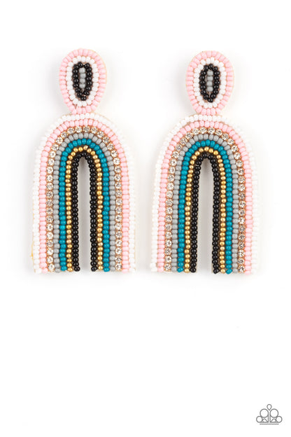 Rainbow Remedy - multi (grey) - Paparazzi earrings